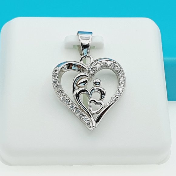 Jewelry - "925 Sterling Silver CZ Beautiful Pendant for Women, 1USPAR4017